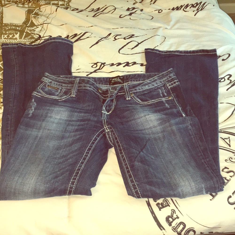 Express Jeans with Back Pocket Design